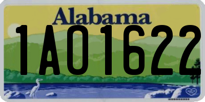 AL license plate 1AO1622