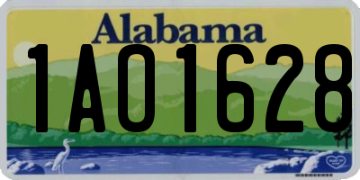 AL license plate 1AO1628