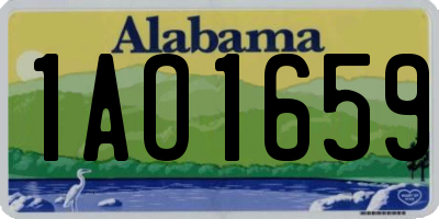 AL license plate 1AO1659