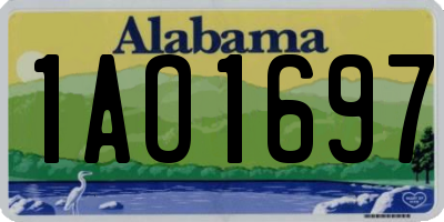 AL license plate 1AO1697