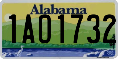 AL license plate 1AO1732