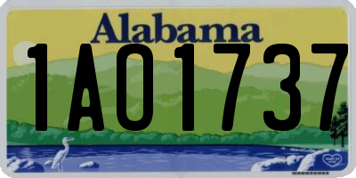 AL license plate 1AO1737