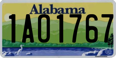 AL license plate 1AO1767