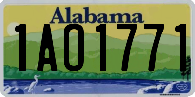 AL license plate 1AO1771