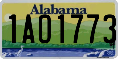 AL license plate 1AO1773