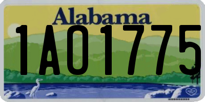 AL license plate 1AO1775