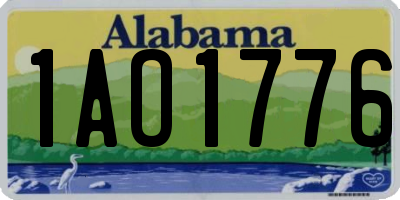 AL license plate 1AO1776
