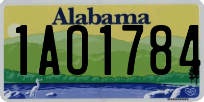 AL license plate 1AO1784