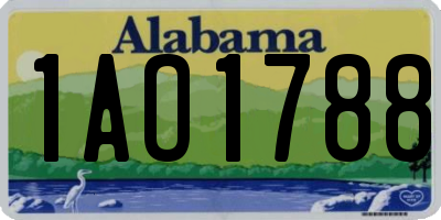 AL license plate 1AO1788