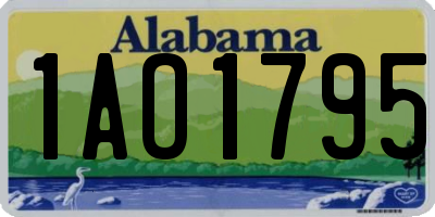 AL license plate 1AO1795
