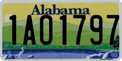 AL license plate 1AO1797