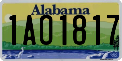 AL license plate 1AO1817