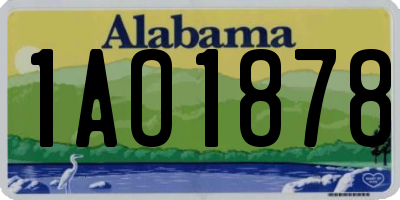 AL license plate 1AO1878