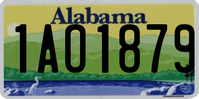 AL license plate 1AO1879