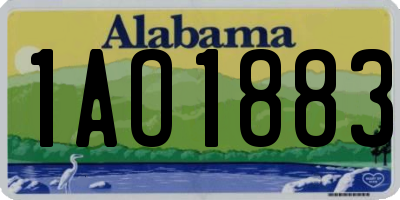 AL license plate 1AO1883
