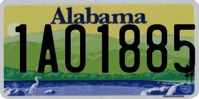 AL license plate 1AO1885