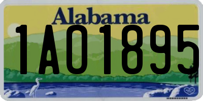 AL license plate 1AO1895