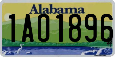 AL license plate 1AO1896