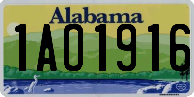 AL license plate 1AO1916