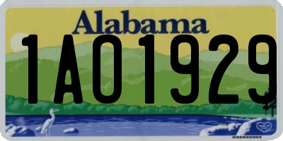 AL license plate 1AO1929