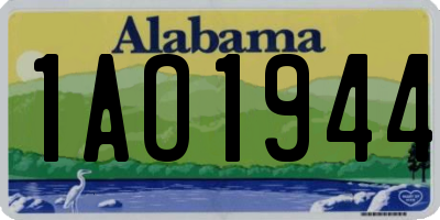 AL license plate 1AO1944