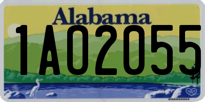 AL license plate 1AO2055