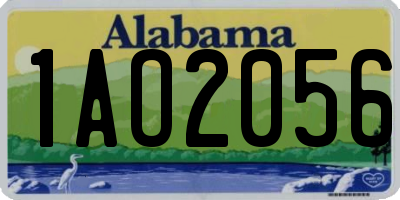 AL license plate 1AO2056