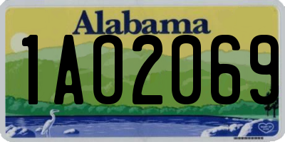 AL license plate 1AO2069