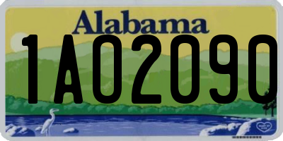 AL license plate 1AO2090