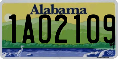 AL license plate 1AO2109