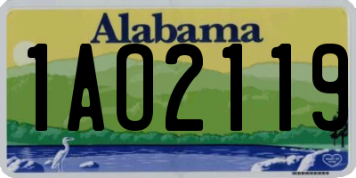 AL license plate 1AO2119