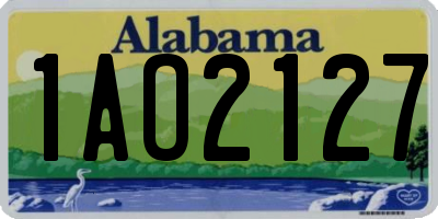 AL license plate 1AO2127