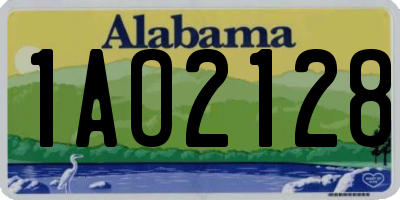 AL license plate 1AO2128