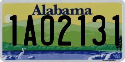 AL license plate 1AO2131
