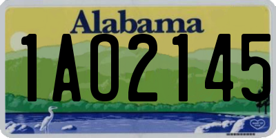 AL license plate 1AO2145