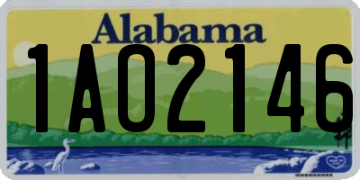 AL license plate 1AO2146