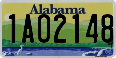 AL license plate 1AO2148