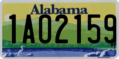 AL license plate 1AO2159