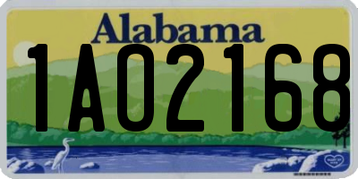 AL license plate 1AO2168