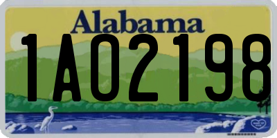 AL license plate 1AO2198