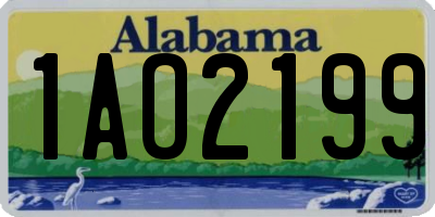 AL license plate 1AO2199