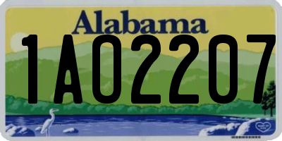 AL license plate 1AO2207