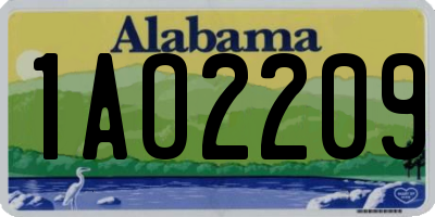 AL license plate 1AO2209