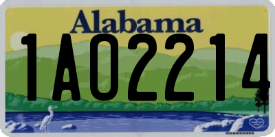 AL license plate 1AO2214