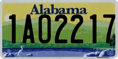 AL license plate 1AO2217