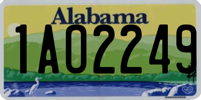 AL license plate 1AO2249