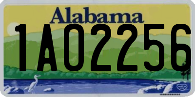AL license plate 1AO2256