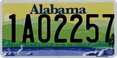 AL license plate 1AO2257