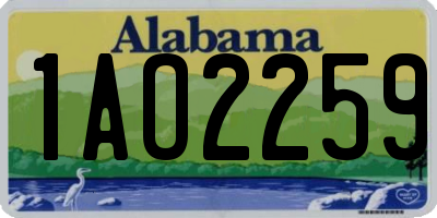 AL license plate 1AO2259