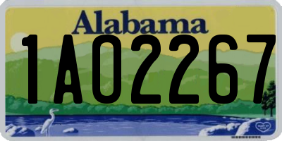 AL license plate 1AO2267